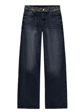 Z1975 MID-RISE JACQUARD WAIST JEANS